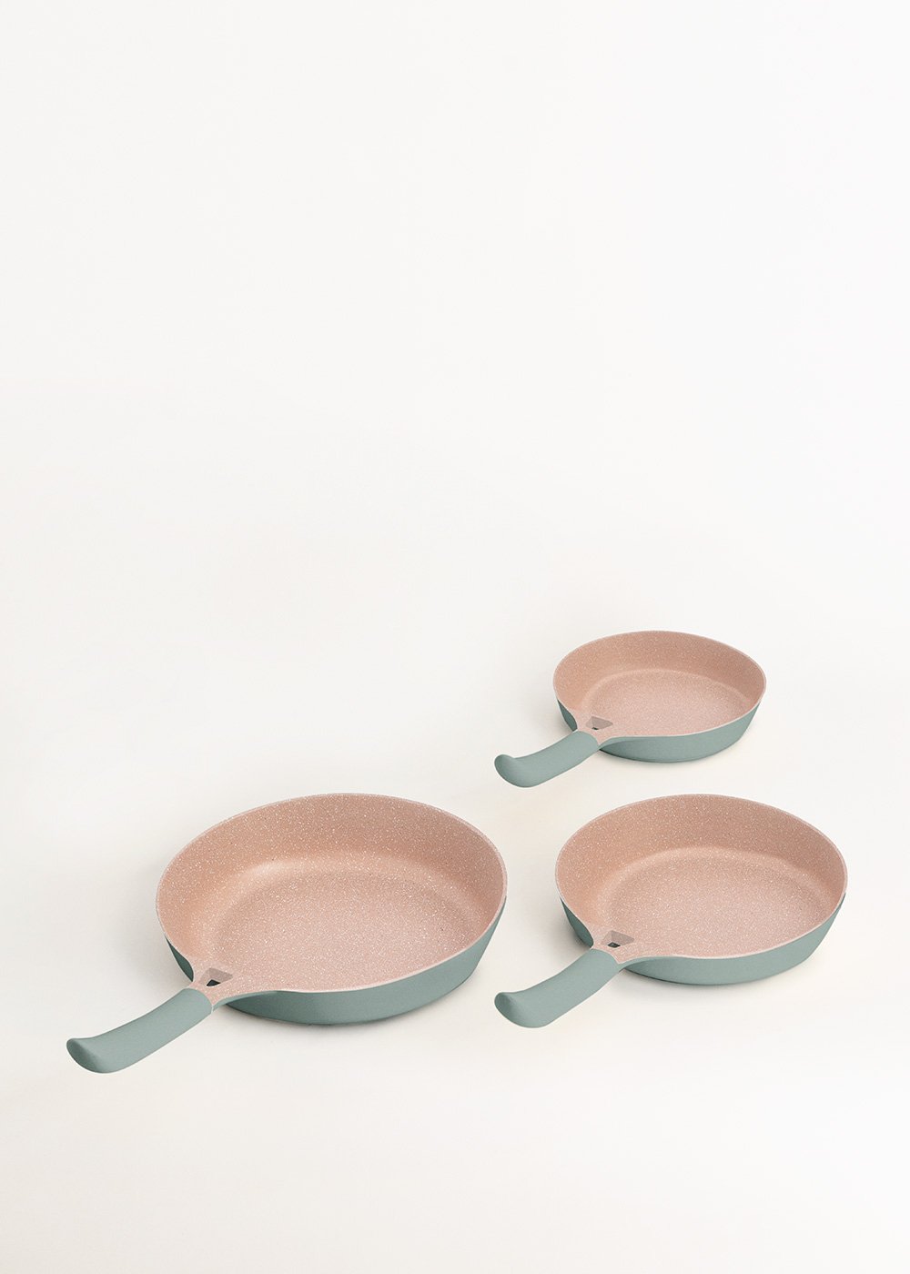 CREATE - Batería de cocina 3 sartenes PAN STUDIO de aluminio fundido y asa de baquelita, imagen de galería 1