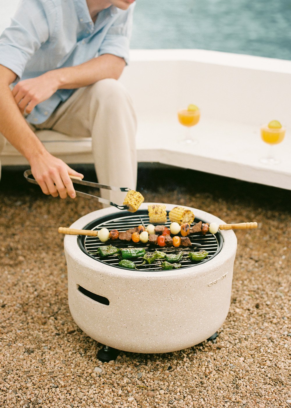 CREATE - FIRE BOWL GRILL - Brasero exterior con grill, imagen de galería 2