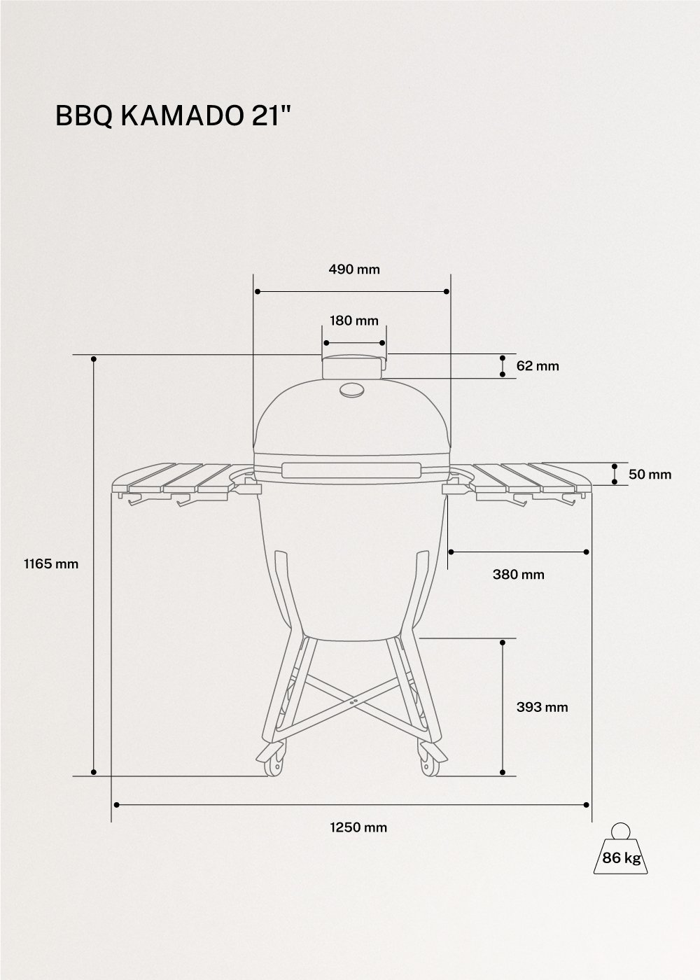 CREATE - BBQ KAMADO - Barbacoa ahumadora de cerámica, imagen de galería 10