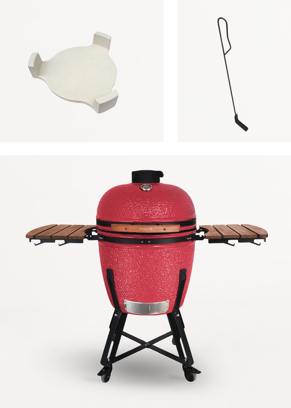 CREATE - BBQ KAMADO - Barbacoa ahumadora de cerámica, imagen de galería 9