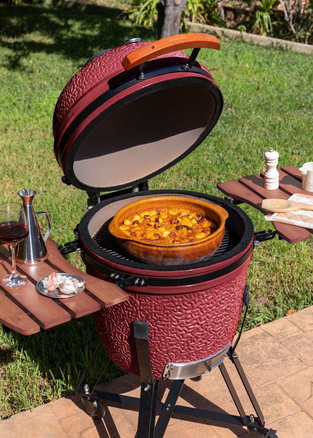 CREATE - BBQ KAMADO - Barbacoa ahumadora de cerámica, imagen de galería 2