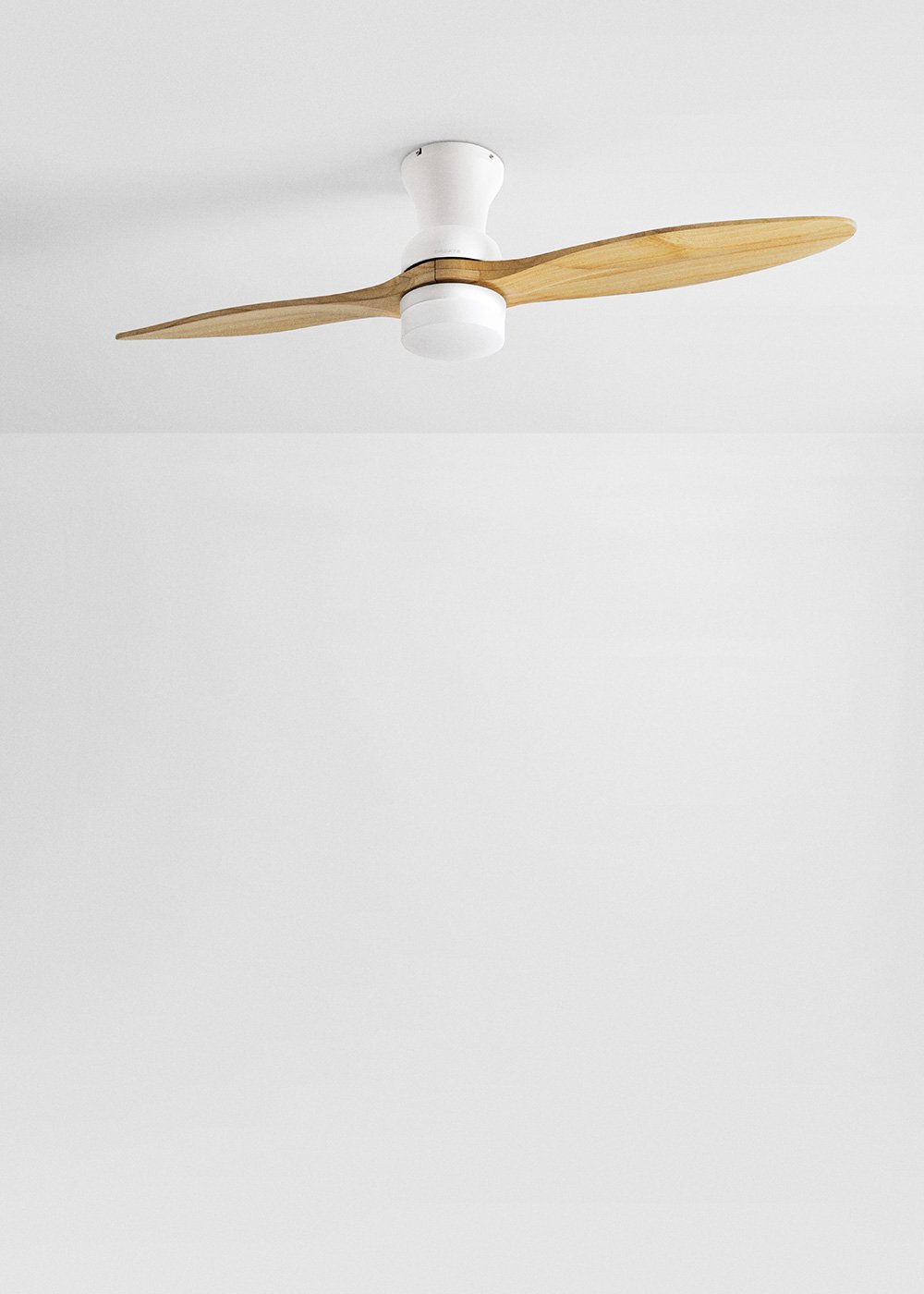 CREATE - WIND PROP - Ventilador de techo 40W silencioso Ø132 cm 100% madera, imagen de galería 2