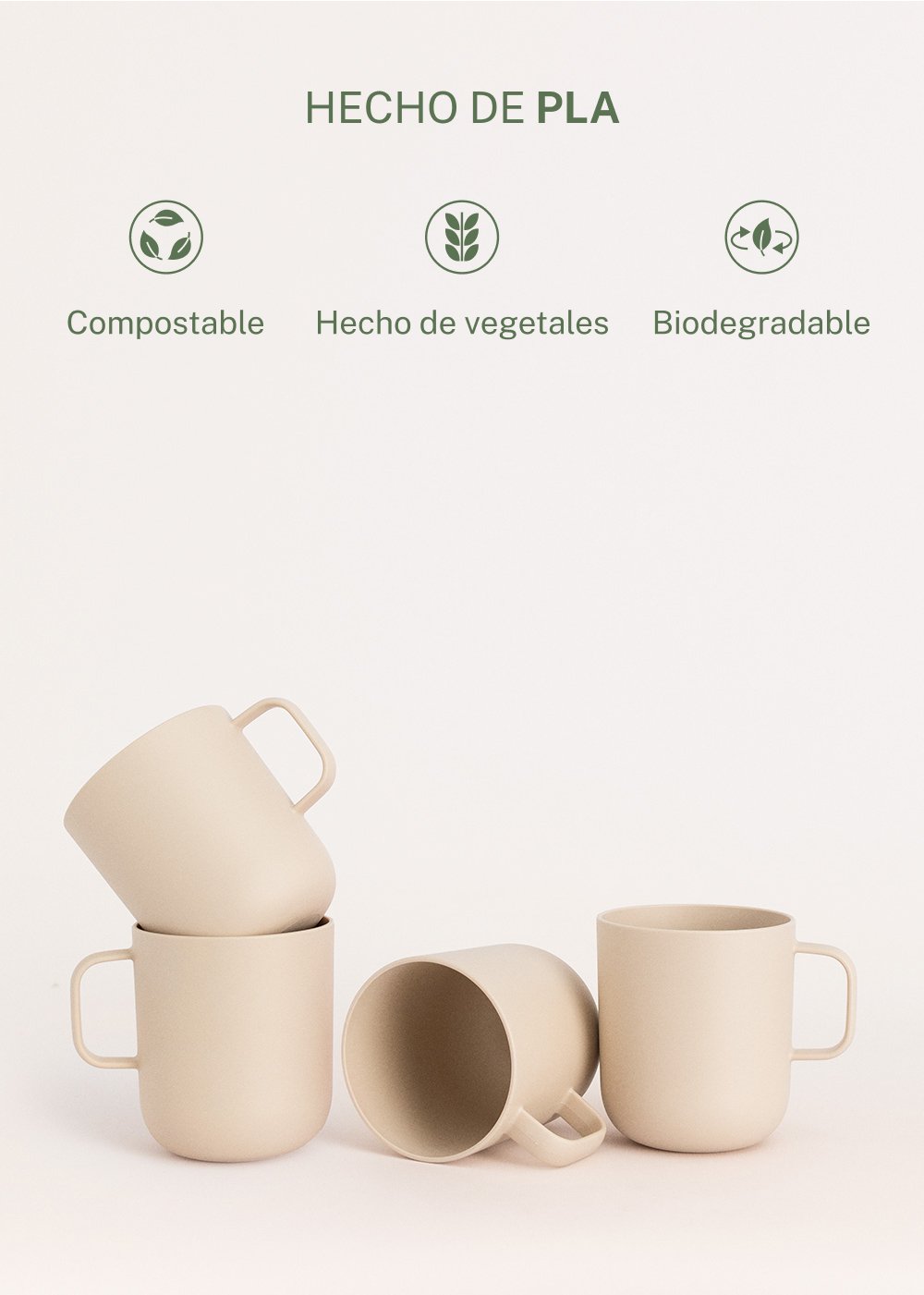 CREATE - KITCHENWARE OUTDOOR ECO - Set de 4 tazas para exterior, imagen de galer&iacute;a 4
