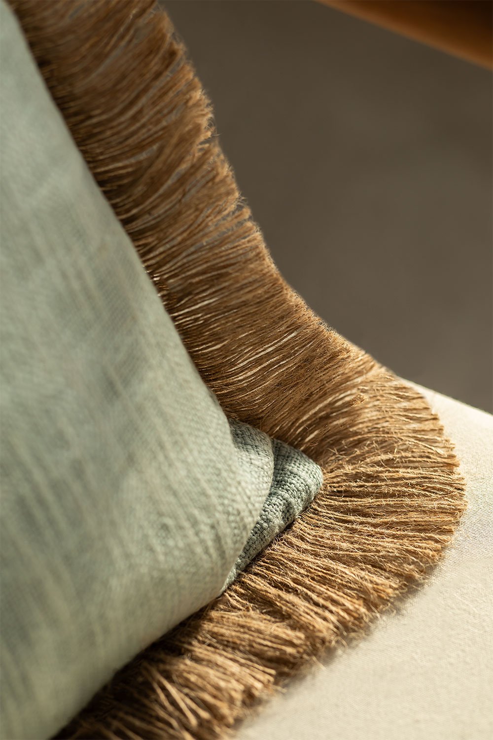 Cojín cuadrado en algodón (45x45 cm) Paraiba, imagen de galería 2