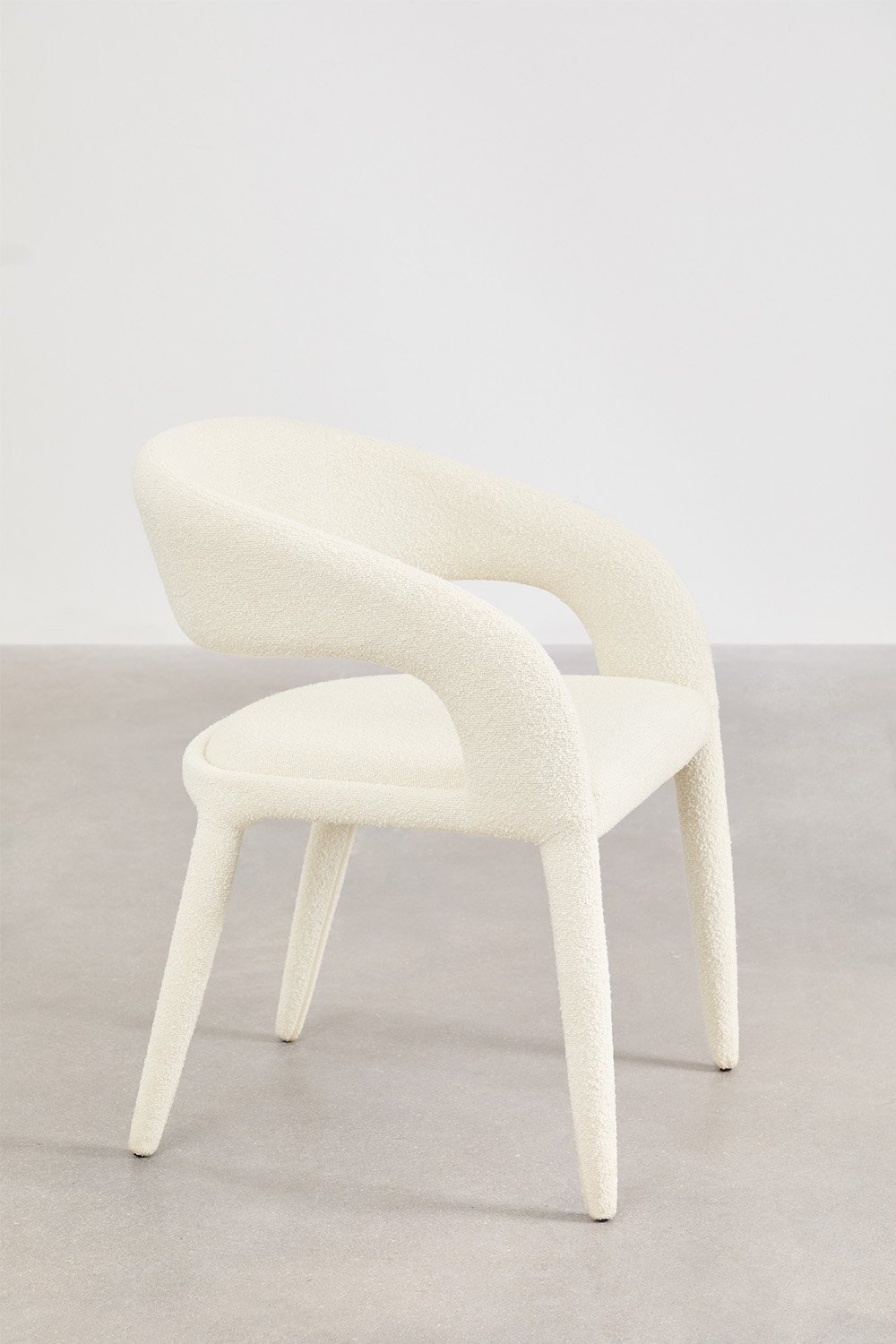 Silla de comedor con reposabrazos tapizadas Arazeina, imagen de galería 4