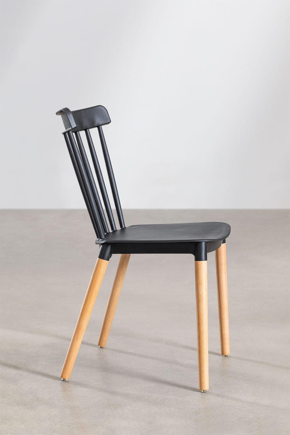 Pack de 4 sillas de comedor en madera de Haya y polipropilenio Royal, imagen de galería 4