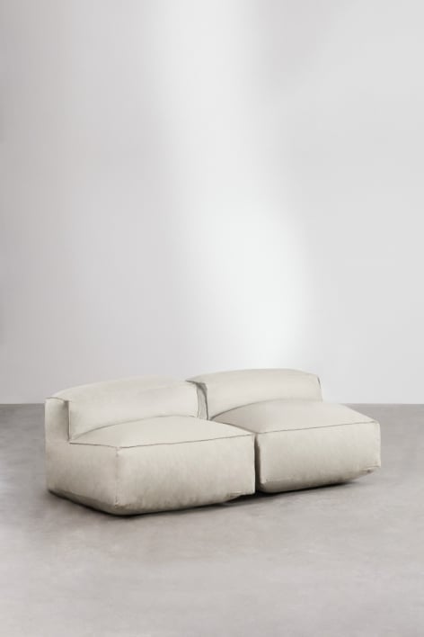 Sofá modular de 2 piezas Dojans - Beige Semoline