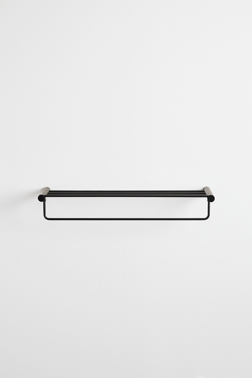 Toallero de pared para baño con balda en acero inoxidable Devon   , imagen de galería 3