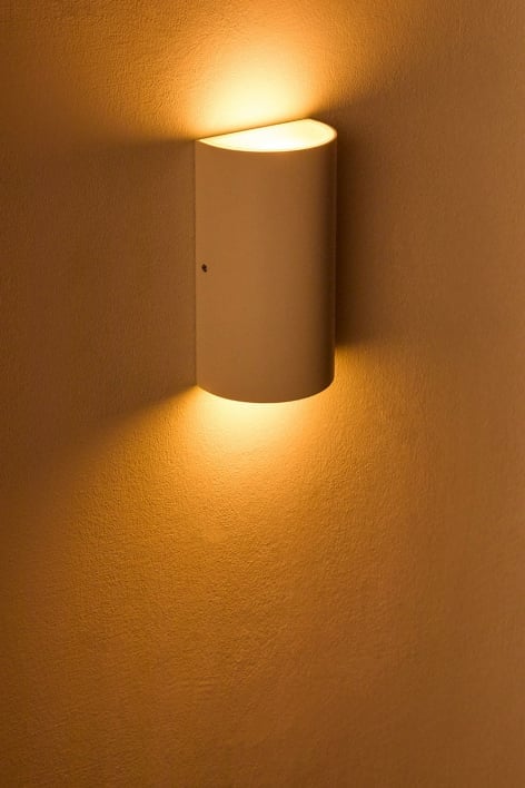 Aplique de pared LED para exterior en aluminio con 2 puntos de luz Zanvi