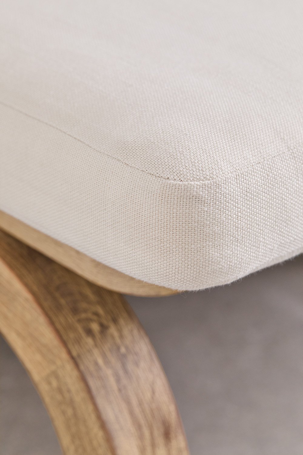 Tumbona doble reclinable en madera de acacia con cojín Dubai, imagen de galería 10