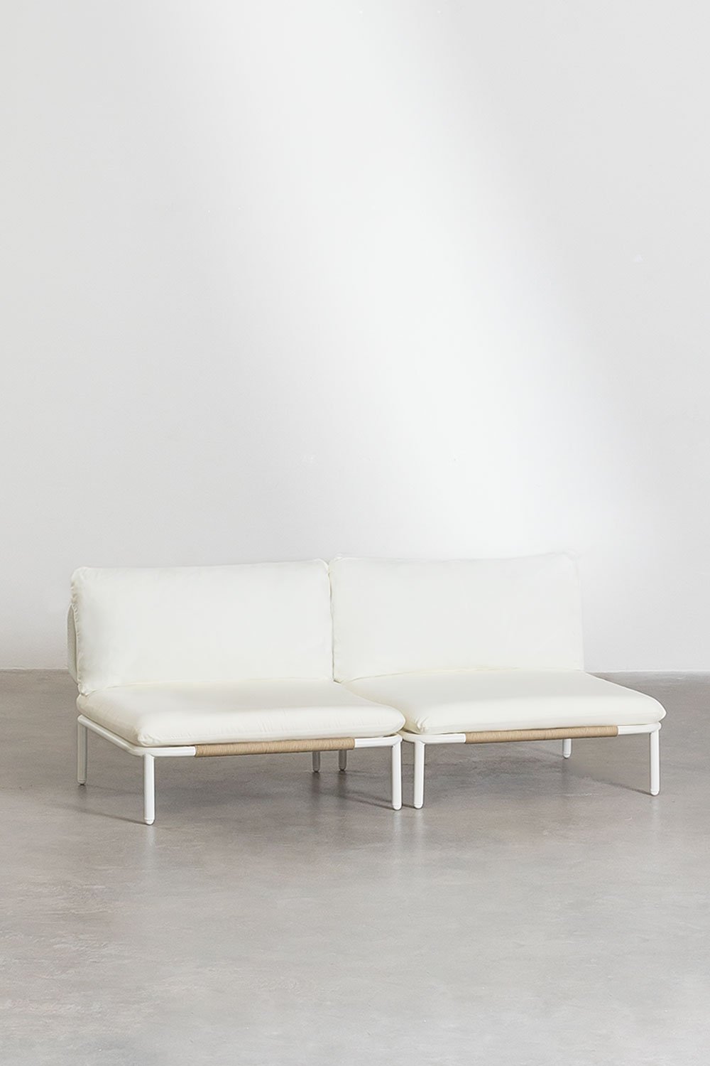 Sofá modular de jardín de 2 piezas Roubly, imagen de galería 1