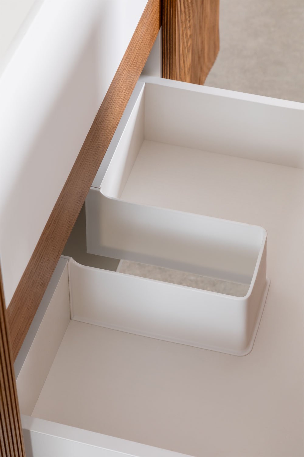 Conjunto de mueble de baño en madera con lavabo integrado Fiore, imagen de galería 8