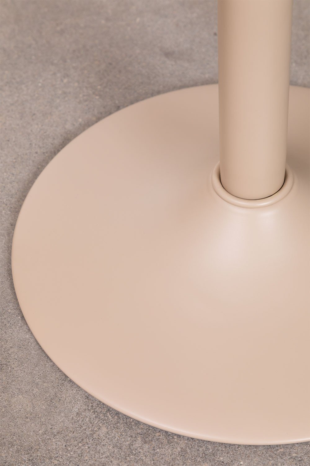 Pack de 4 taburetes altos regulables en acero beige lino y madera de olmo Bardder, imagen de galer&iacute;a 7