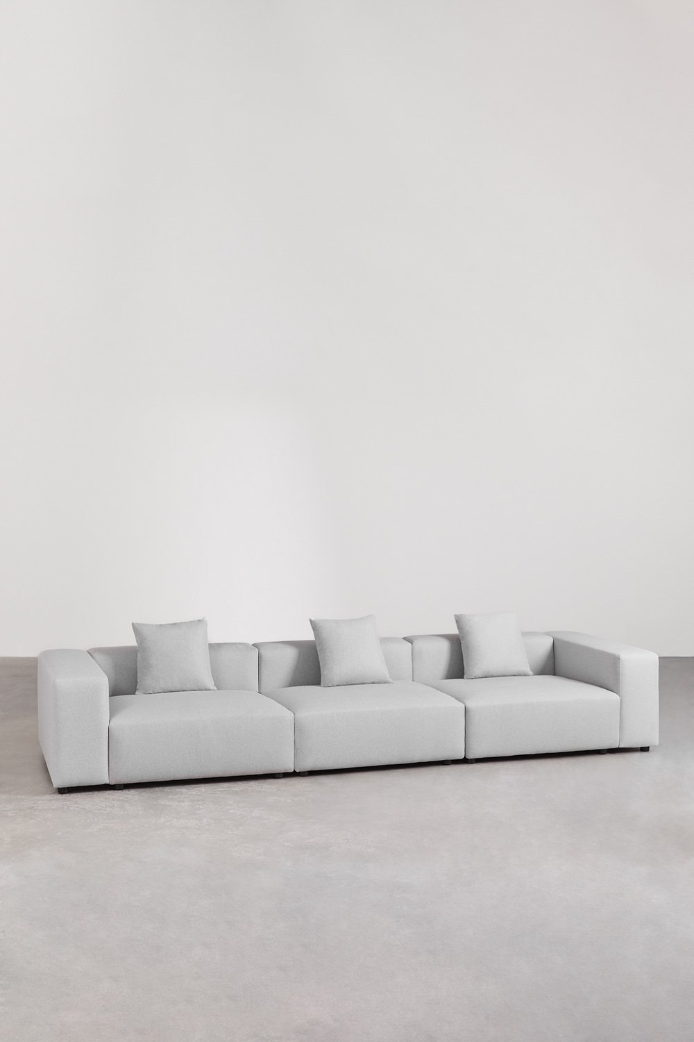 Sofá modular de 3 piezas ↔︎375 cm con reposabrazos alto Bruna , imagen de galería 3