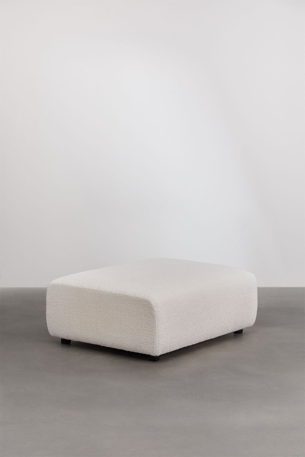 Sofá modular esquinero izquierdo de 2 piezas con reposabrazos alto y puff ↔︎345 cm Bruna , imagen de galer&iacute;a 6