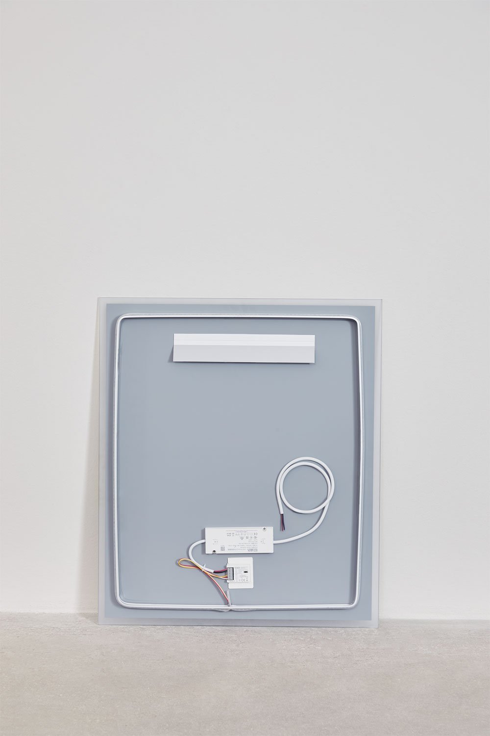 Espejo de pared rectangular para baño con luz LED y antivaho Riben, imagen de galería 8