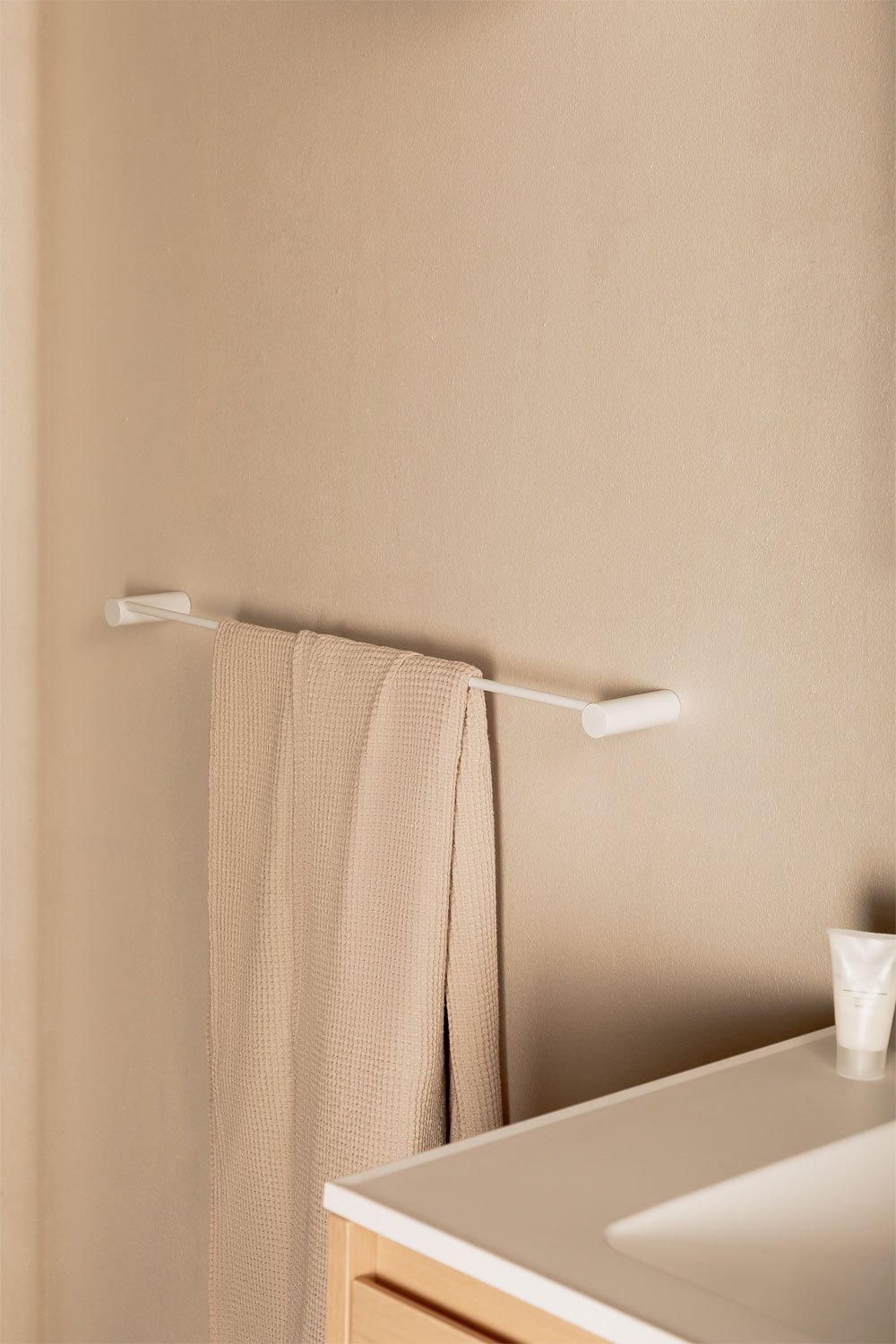 Toallero de pared con barra para baño en acero inoxidable (↔︎60 cm) Devon, imagen de galería 1