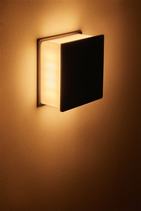 Aplique de pared LED para exterior en aluminio con 4 puntos de luz Zuvane