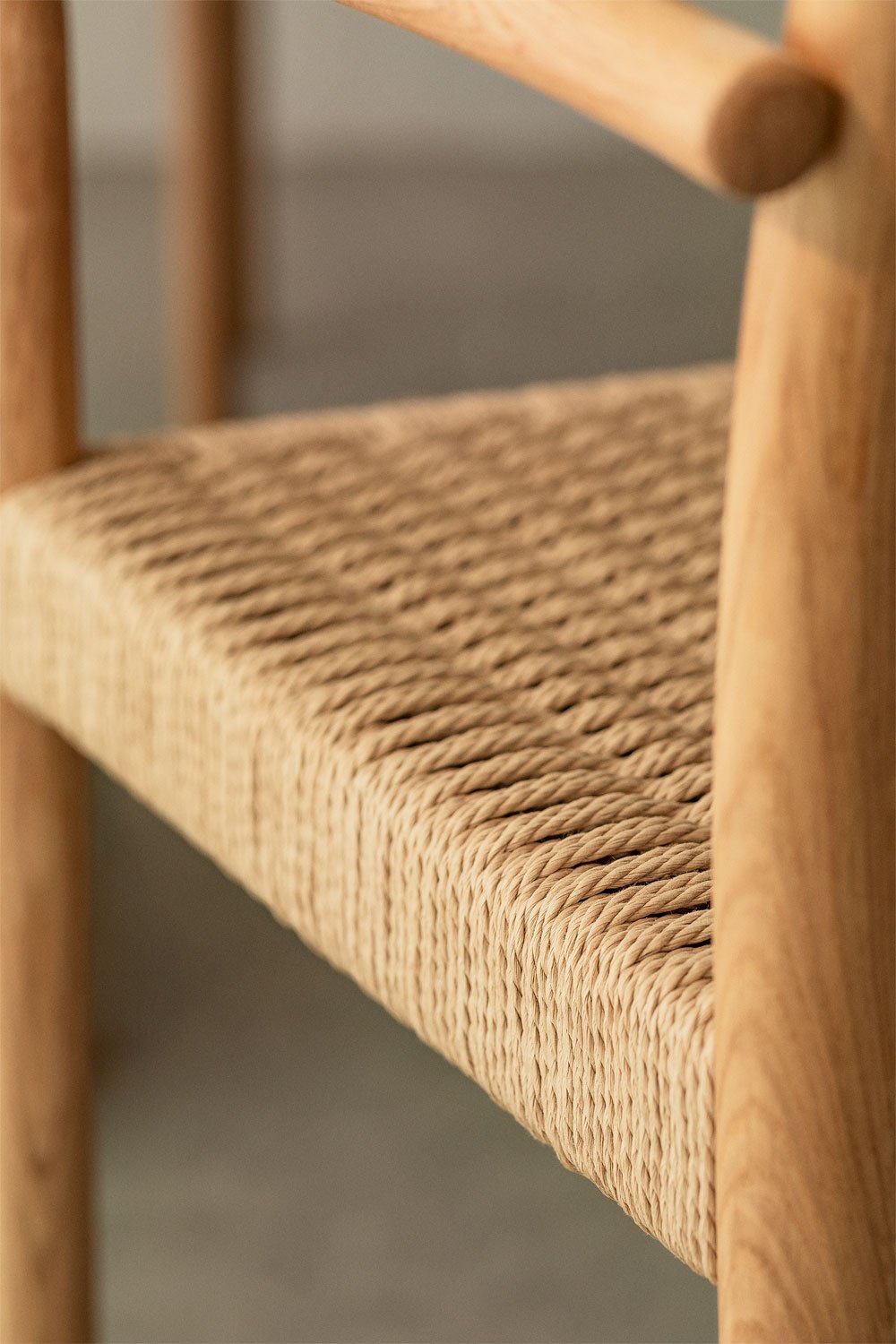 Pack de 2 Sillas de Comedor en Madera de Roble y Cuerda Trenzada Mara, imagen de galer&iacute;a 4