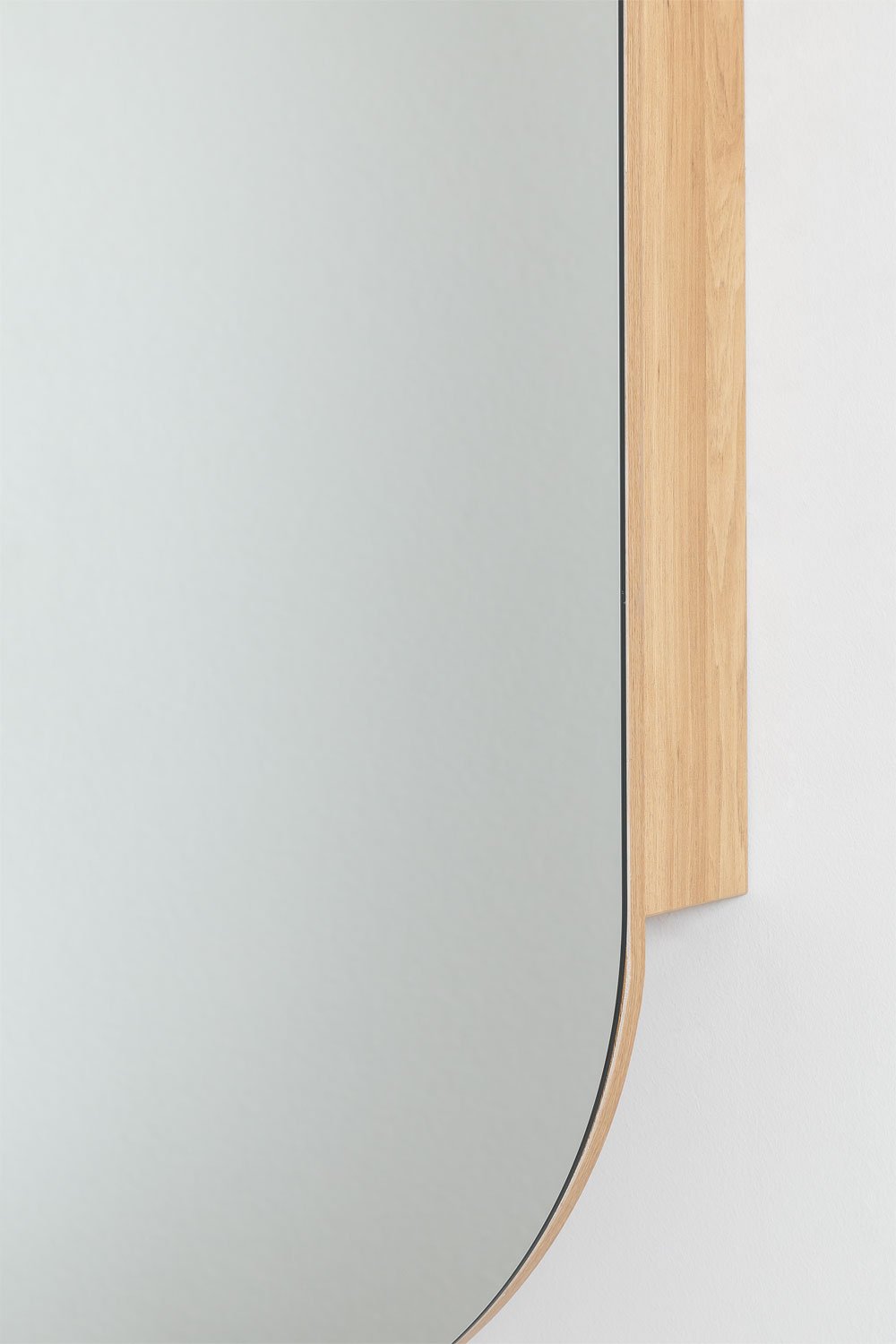 Armario de pared ovalado 90x45 cm para baño con espejo Abner, imagen de galería 6