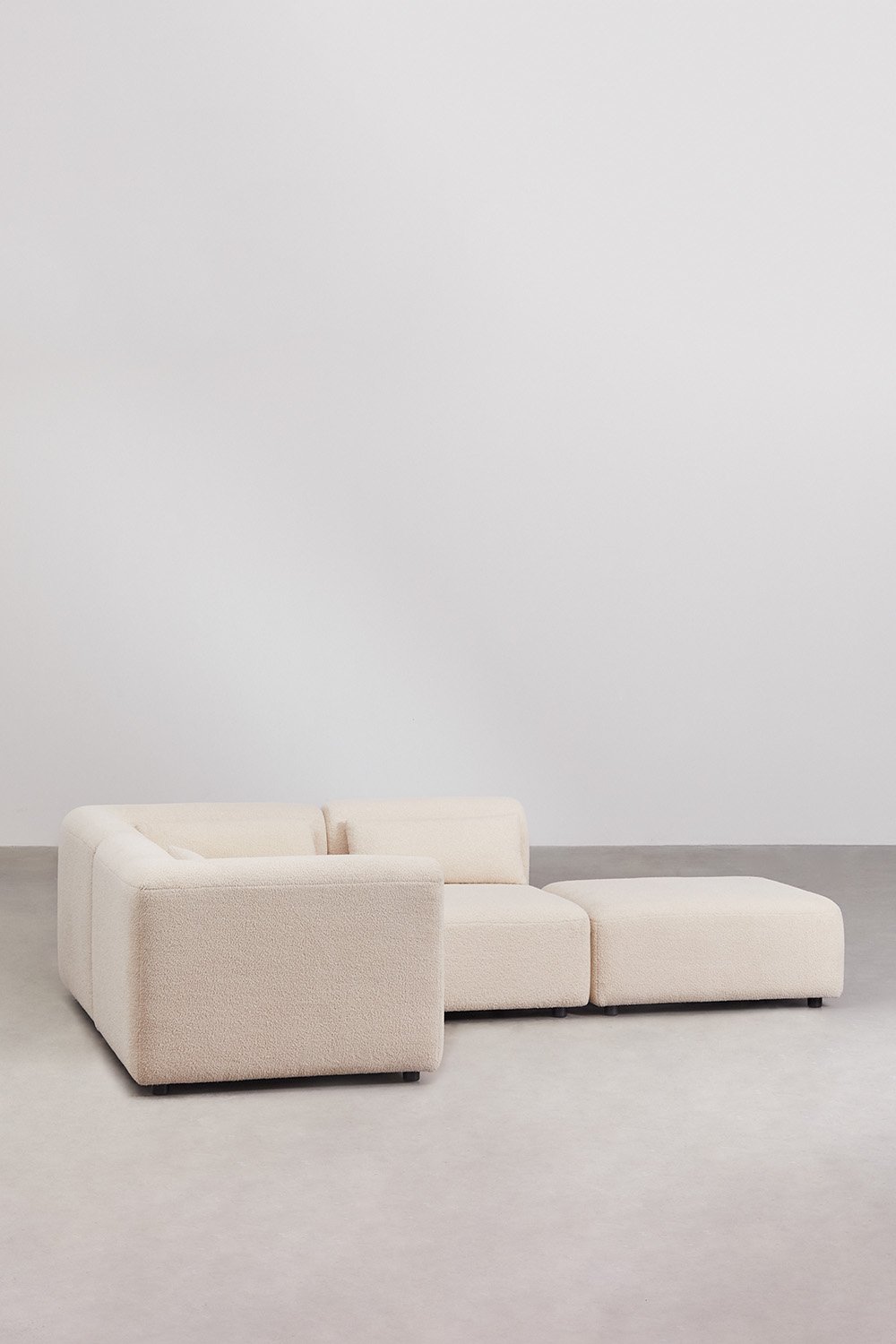 Sofá modular rinconera de 3 piezas con puff Fogler, imagen de galería 4