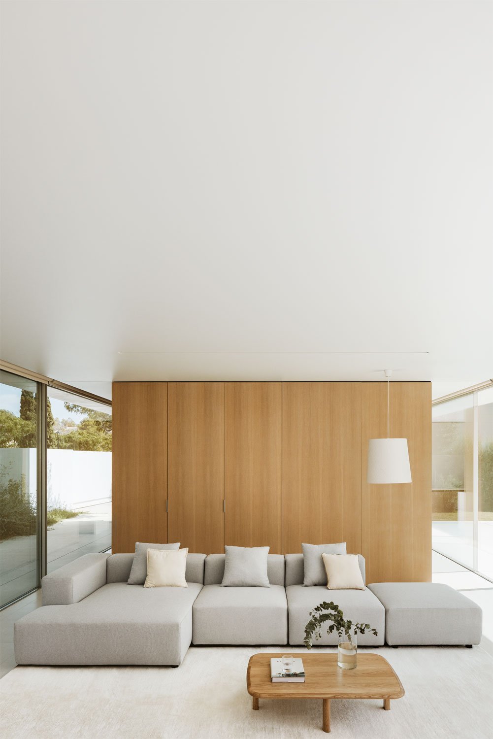 Sofá modular chaise longue esquinero izquierdo de 3 piezas con puff ↔︎390 cm Bruna  , imagen de galer&iacute;a 12