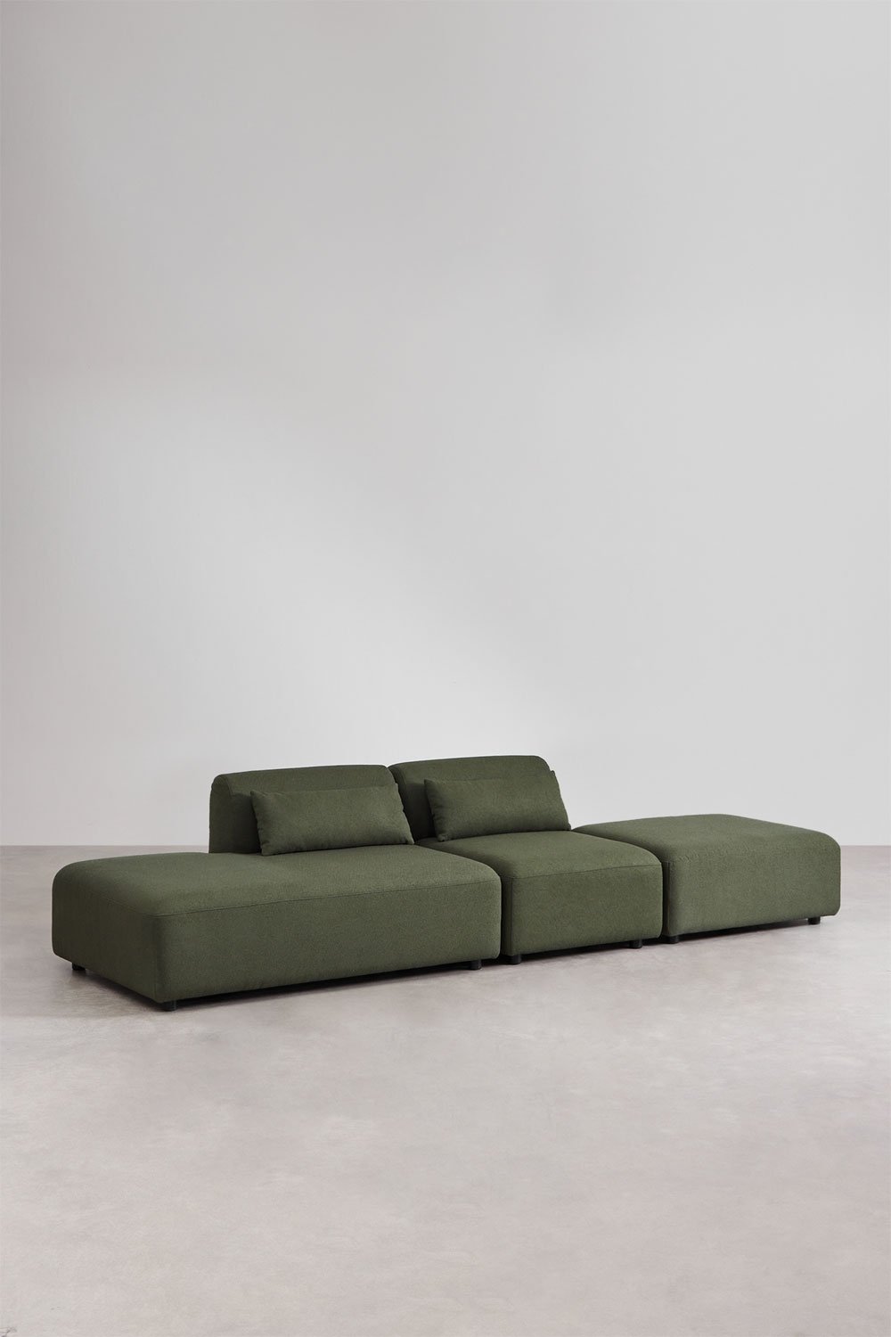 Sofá modular de 2 piezas con diván izquierdo y puff Fogler , imagen de galería 1