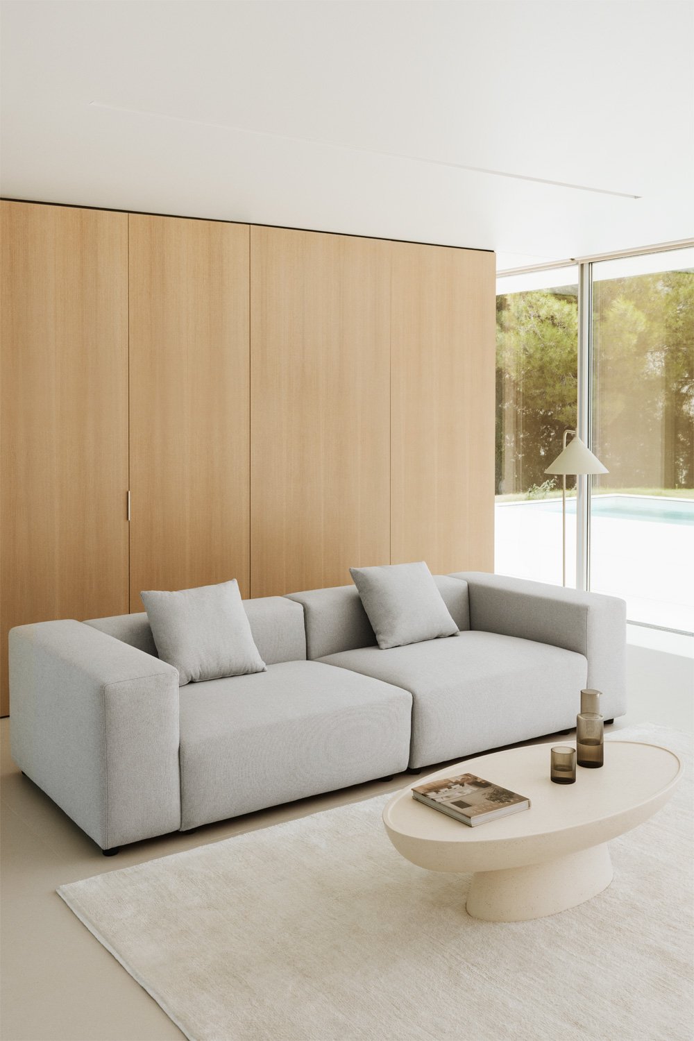 Sofá modular de 2 piezas ↔︎270 cm con reposabrazos alto Bruna, imagen de galer&iacute;a 10