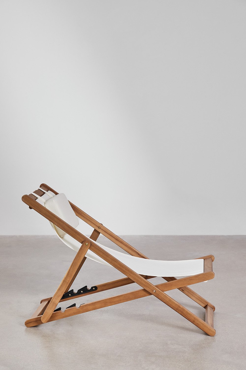 Hamaca plegable con cojín en madera Kardis , imagen de galer&iacute;a 4