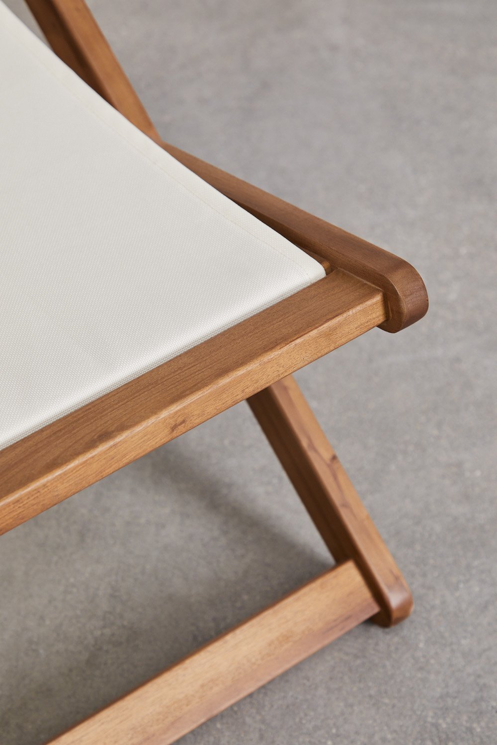 Hamaca plegable con cojín en madera Kardis , imagen de galer&iacute;a 7