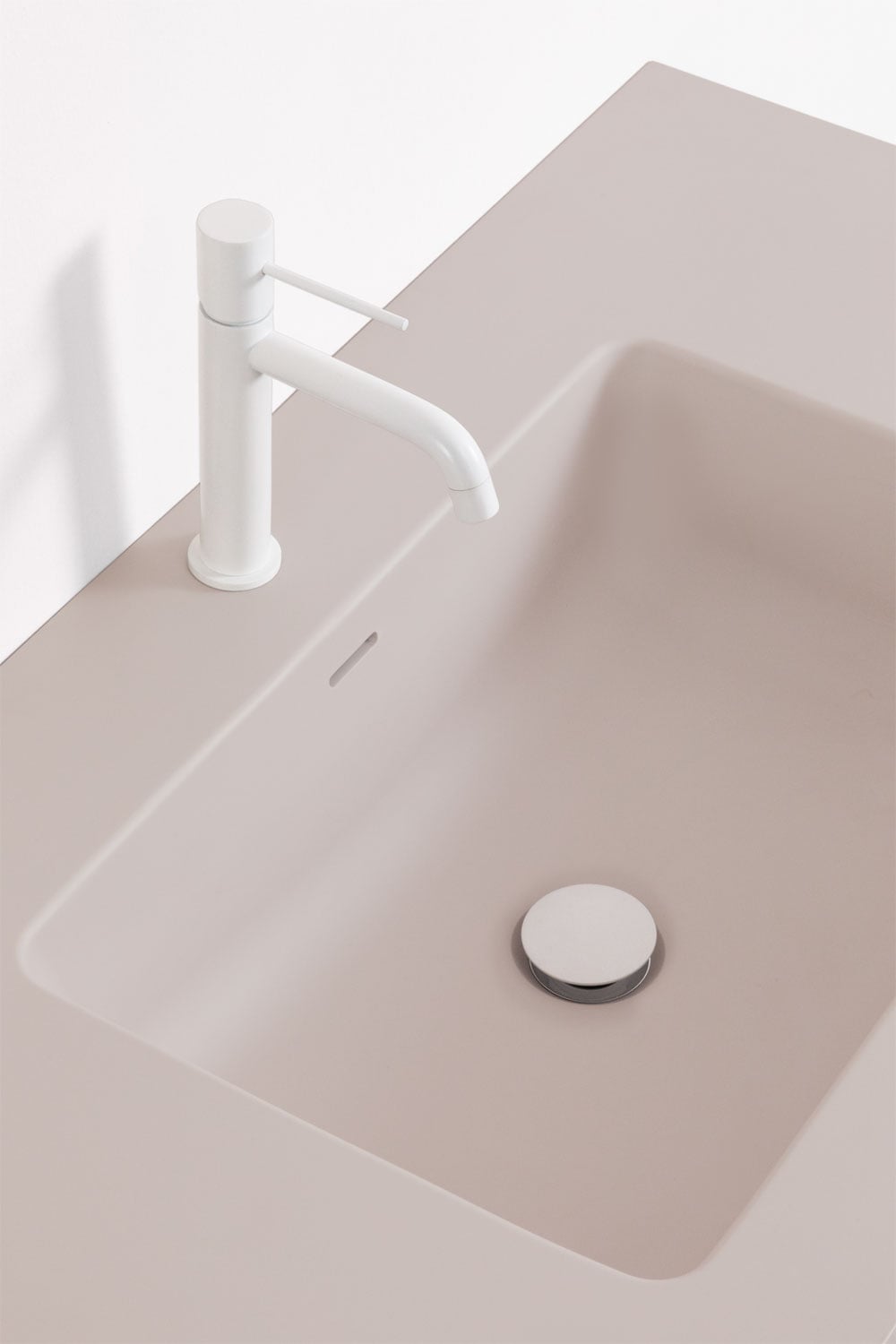 Conjunto de mueble de baño suspendido en madera con lavabo integrado Macrae    , imagen de galer&iacute;a 4