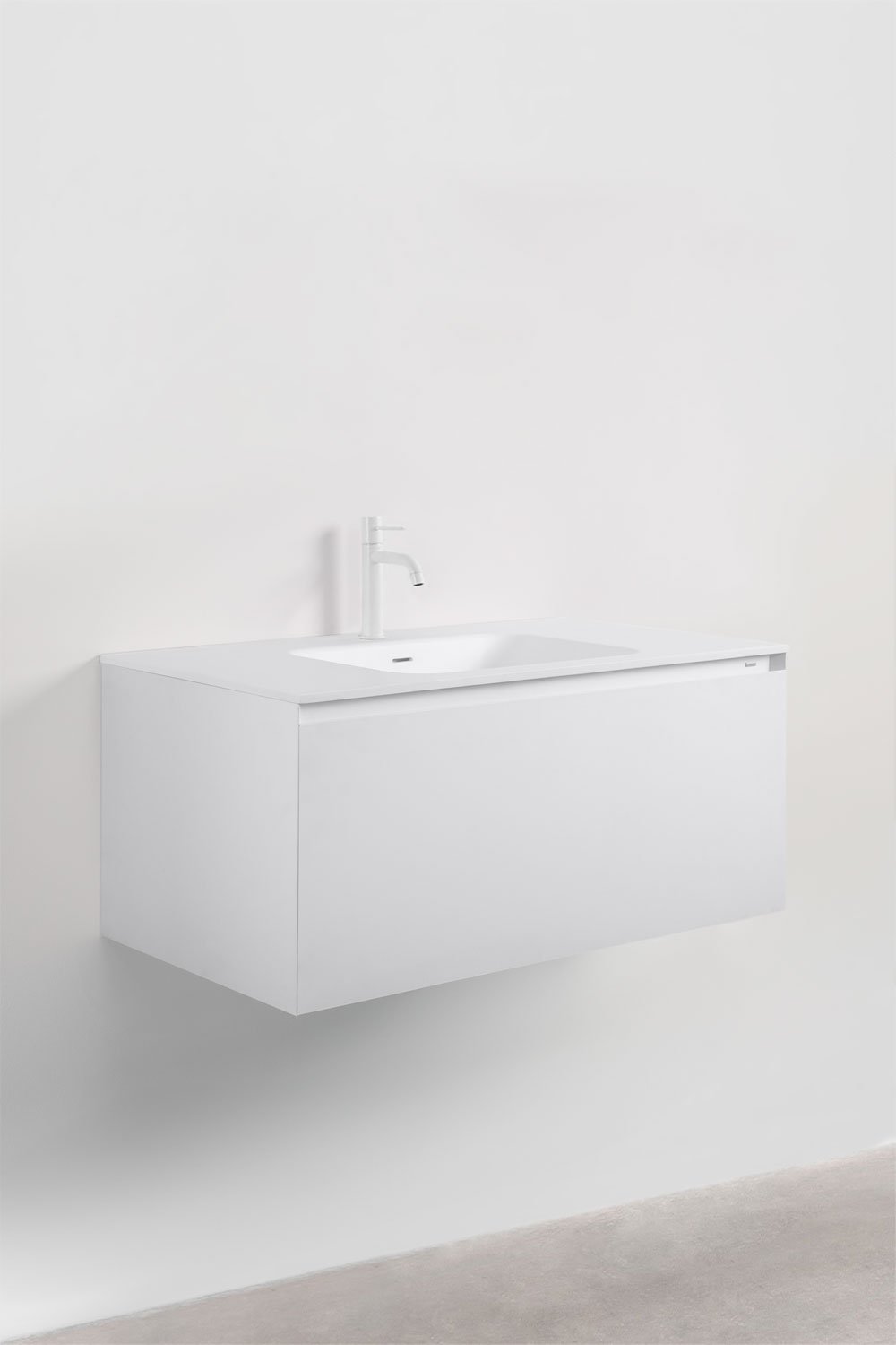 Conjunto de mueble de baño en madera con lavabo integrado Macrae    , imagen de galería 2