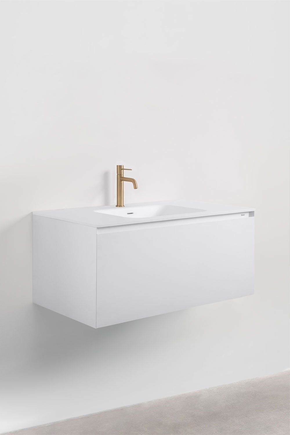 Conjunto de mueble de baño en madera con lavabo integrado Macrae    , imagen de galería 2