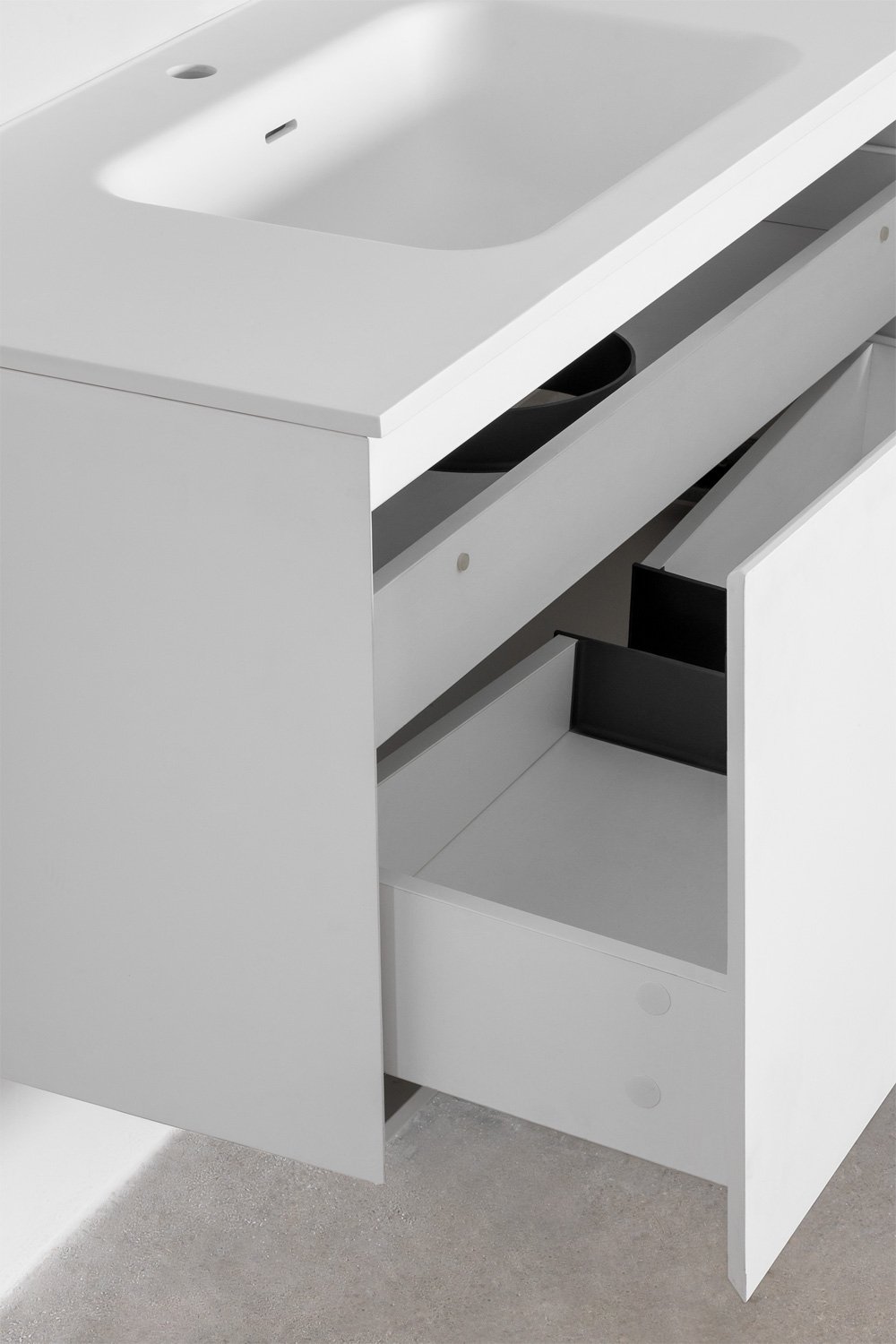 Conjunto de mueble de baño en madera con lavabo integrado Macrae    , imagen de galería 5