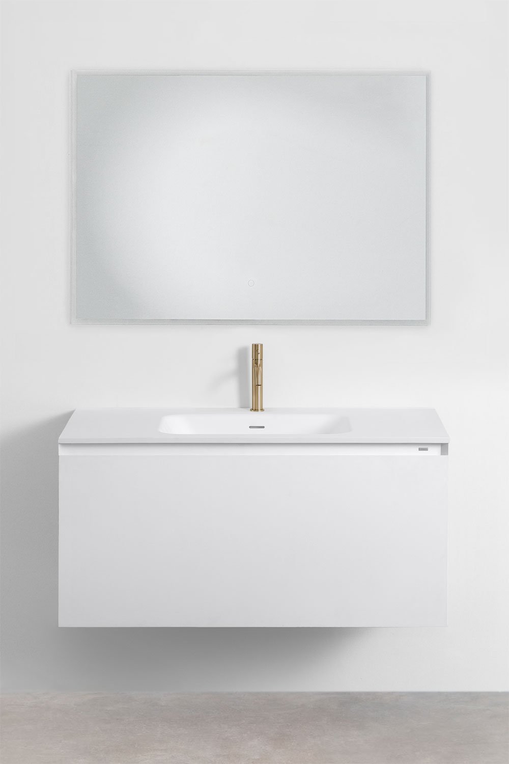 Conjunto de mueble de baño en madera con lavabo integrado Macrae    , imagen de galería 1