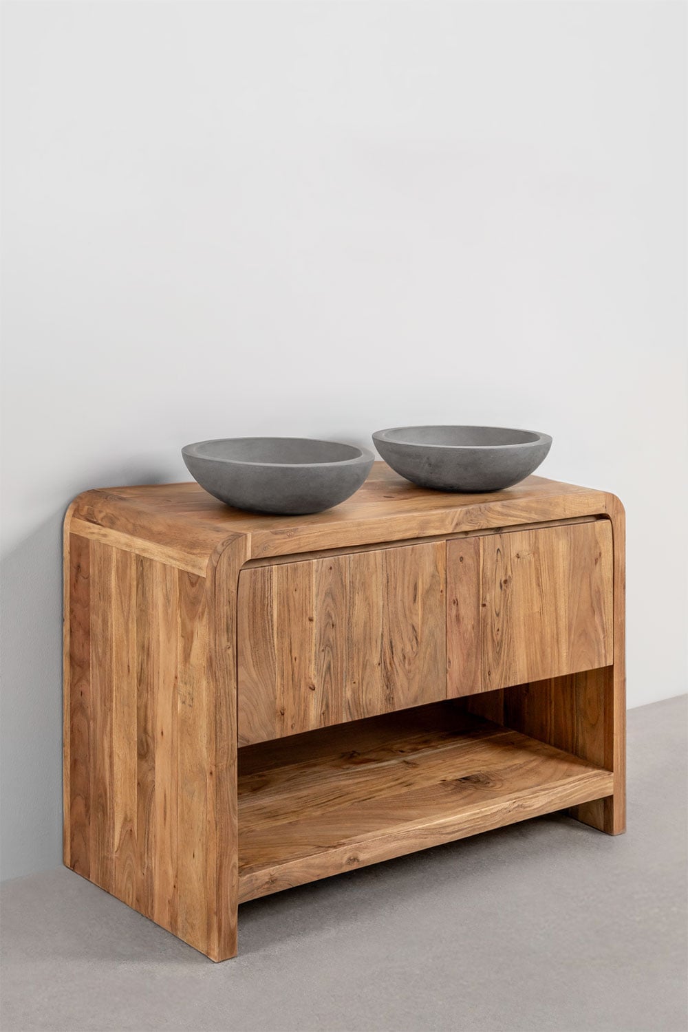 Conjunto de mueble de baño en madera Vacry, imagen de galer&iacute;a 3