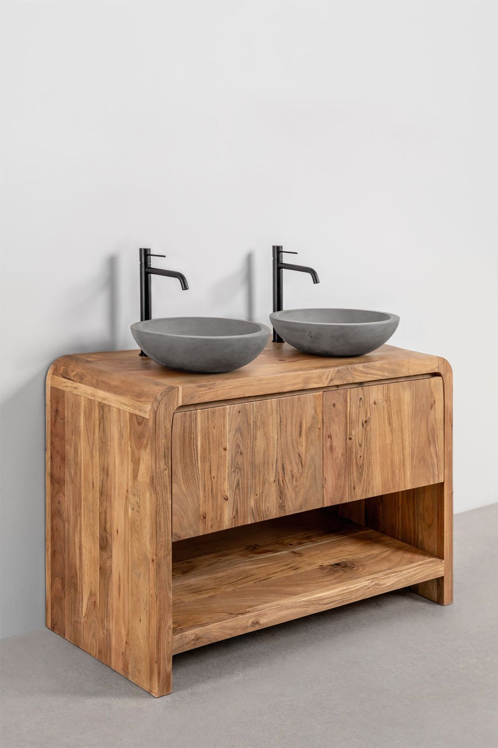 Conjunto de mueble de baño en madera Vacry, imagen de galer&iacute;a 3