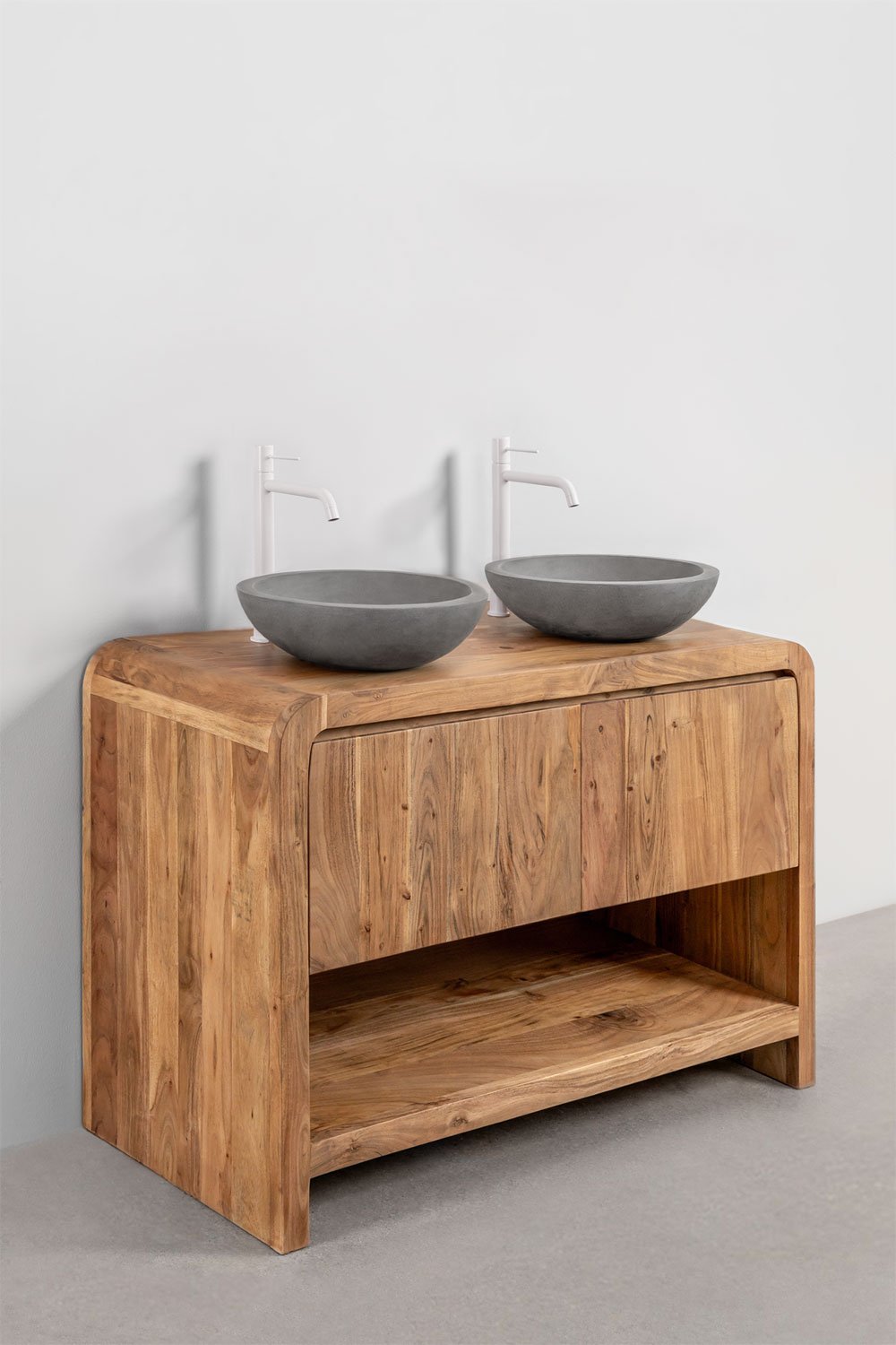 Conjunto de mueble de baño en madera Vacry, imagen de galer&iacute;a 3