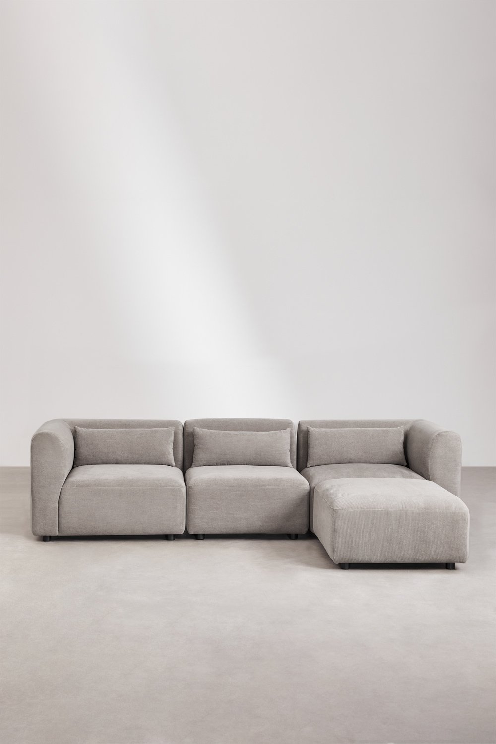 Sofá modular de 3 piezas con puff Fogler    , imagen de galería 4