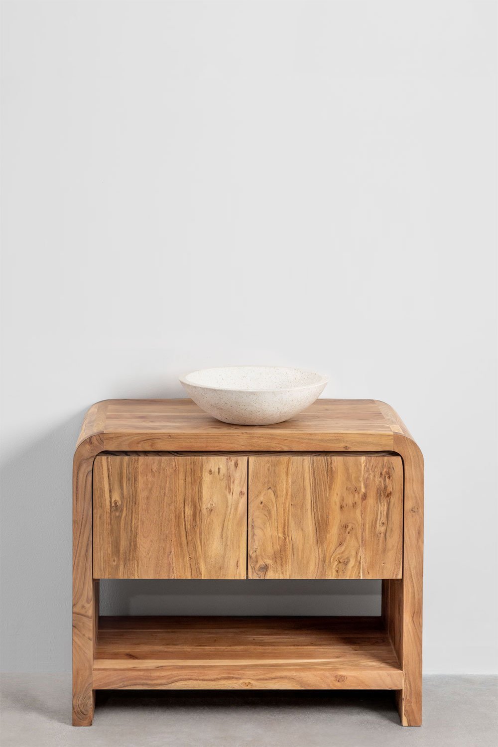 Conjunto de mueble de baño en madera de acacia Vacry, imagen de galería 2