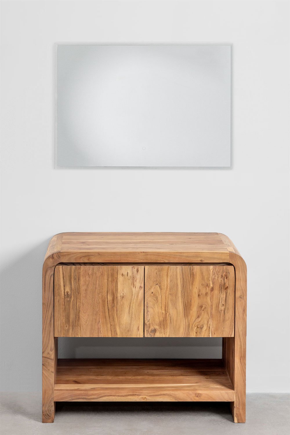 Conjunto de mueble de baño en madera de acacia Vacry, imagen de galería 2