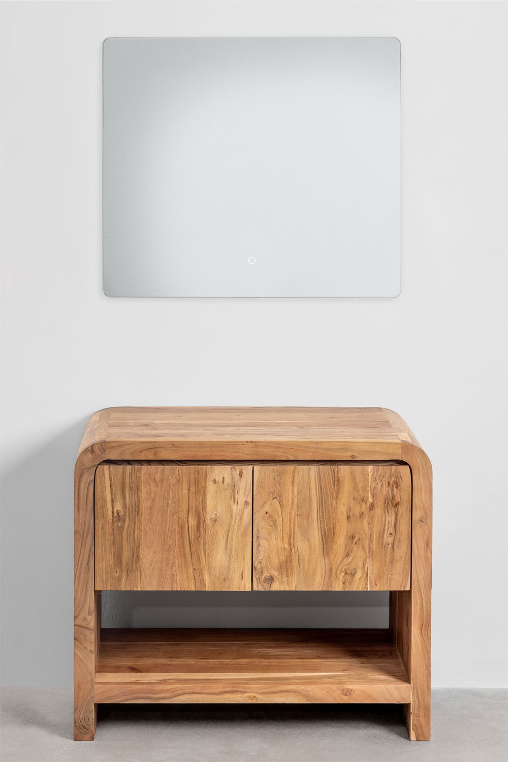 Conjunto de mueble de baño en madera de acacia Vacry, imagen de galería 2