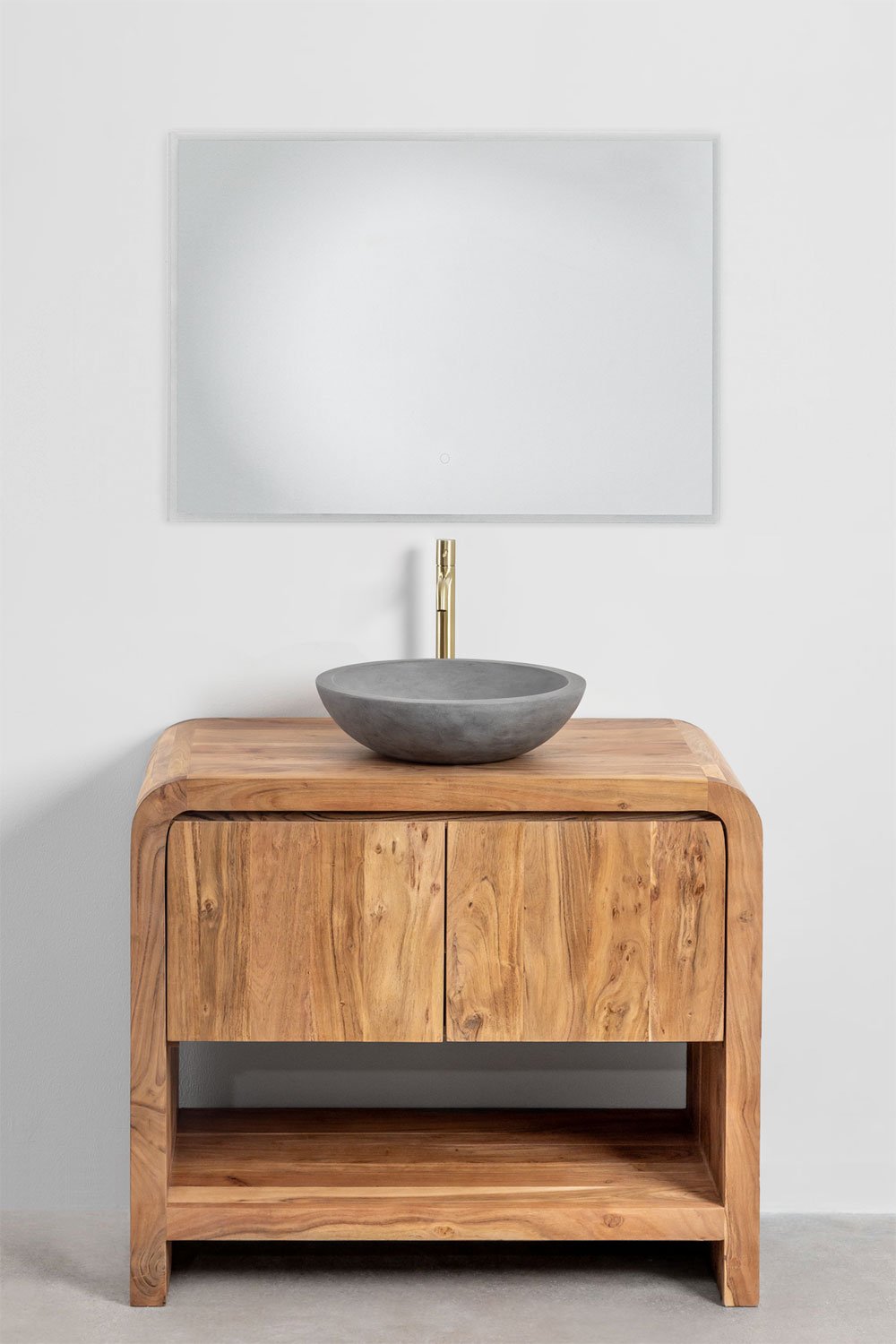 Conjunto de mueble de baño en madera Vacry, imagen de galer&iacute;a 2