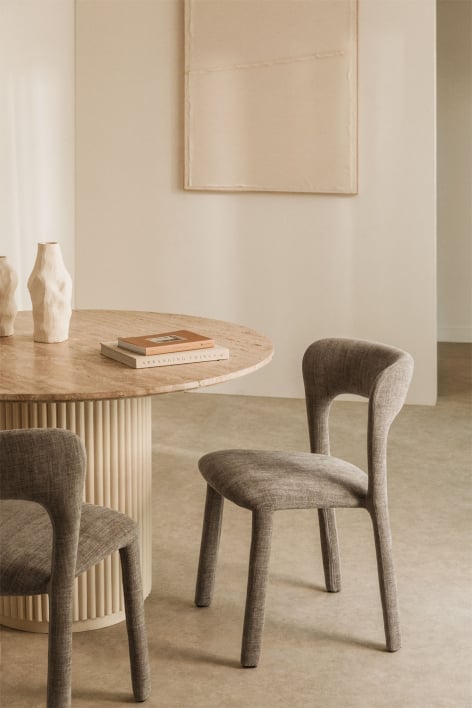 Silla de comedor tapizada Brusel