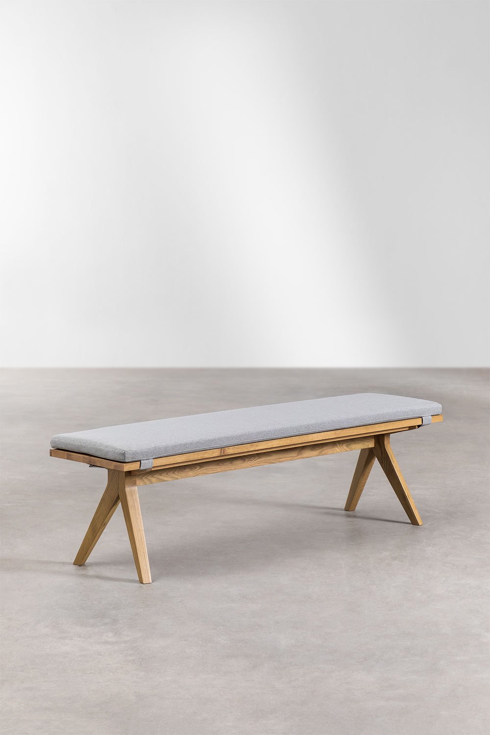 Banco en madera de roble Basset, imagen de galería 3