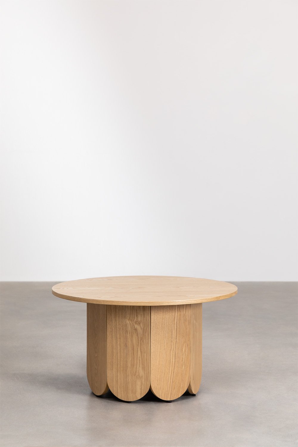 Mesa de centro redonda en madera (Ø80 cm) Vinesey Style, imagen de galer&iacute;a 1