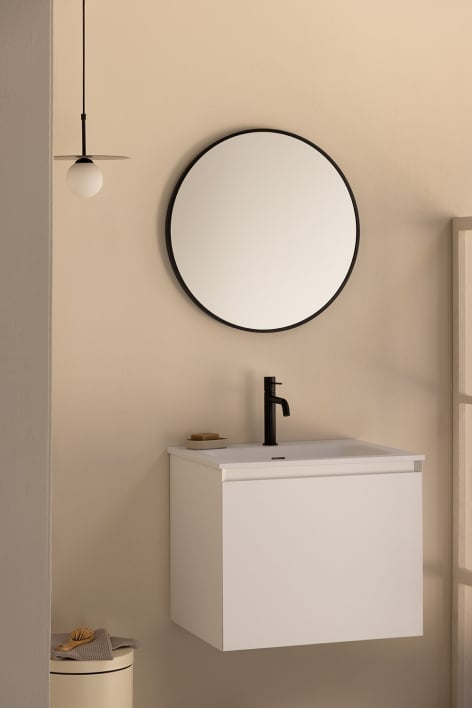 Conjunto de mueble de baño en madera con lavabo integrado Macrae