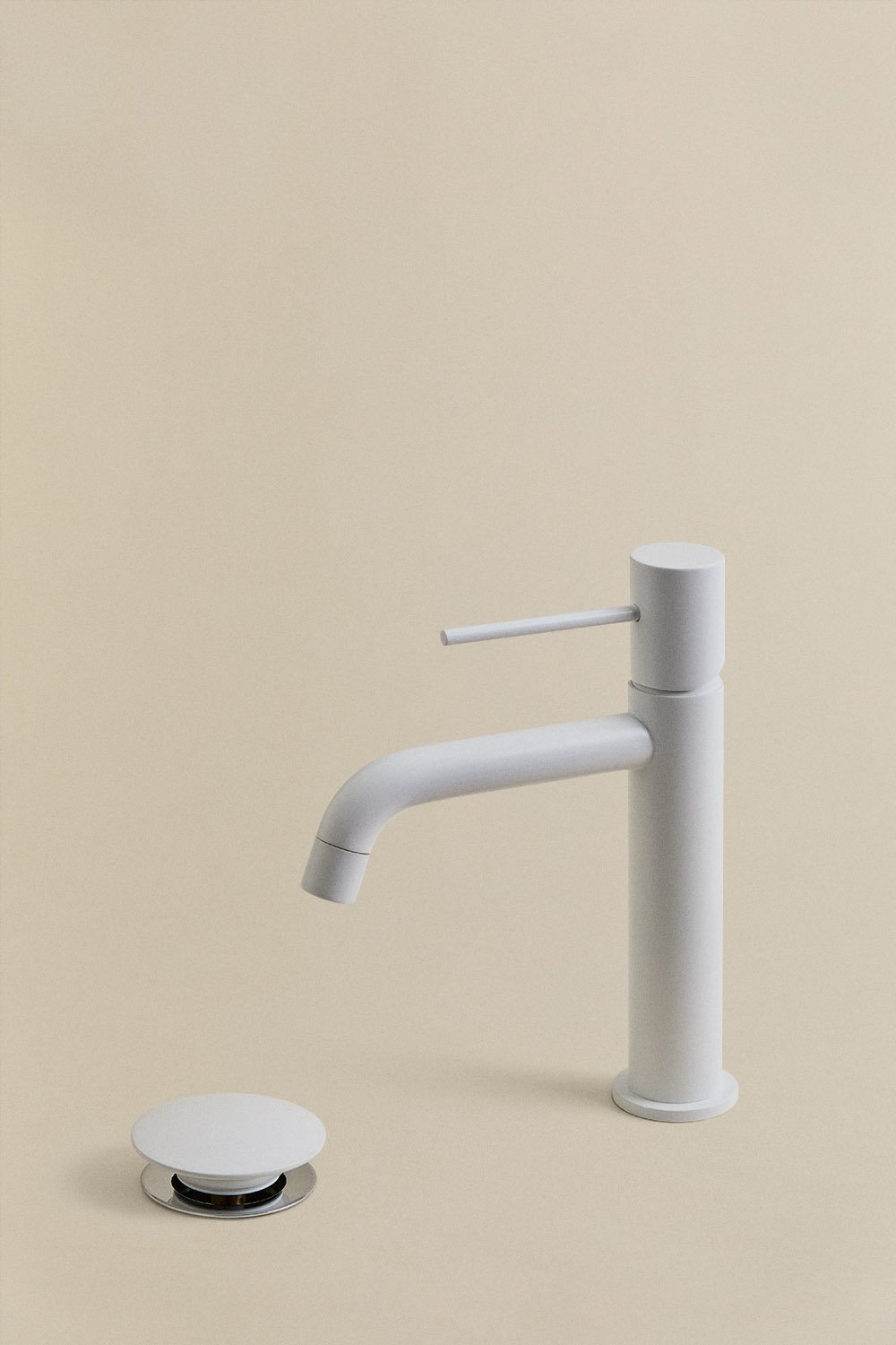 Set de grifo de lavabo en latón y válvula de desagüe para lavabo tipo Click-Clack Orveta, imagen de galería 1