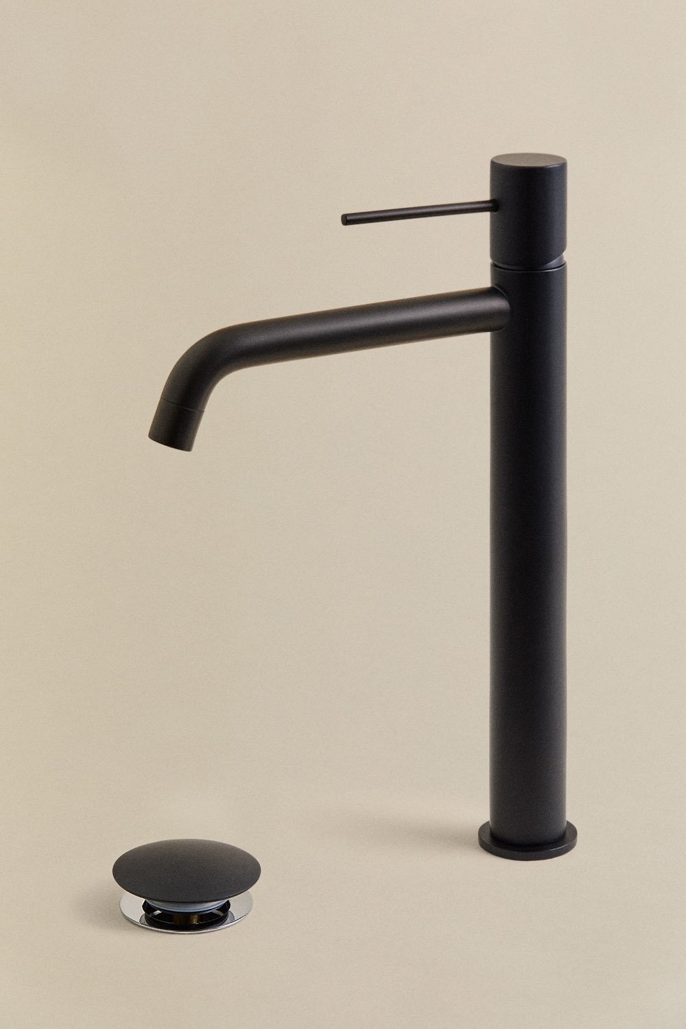 Set de grifo de lavabo en latón y válvula de desagüe para lavabo tipo Click-Clack Orveta, imagen de galería 2