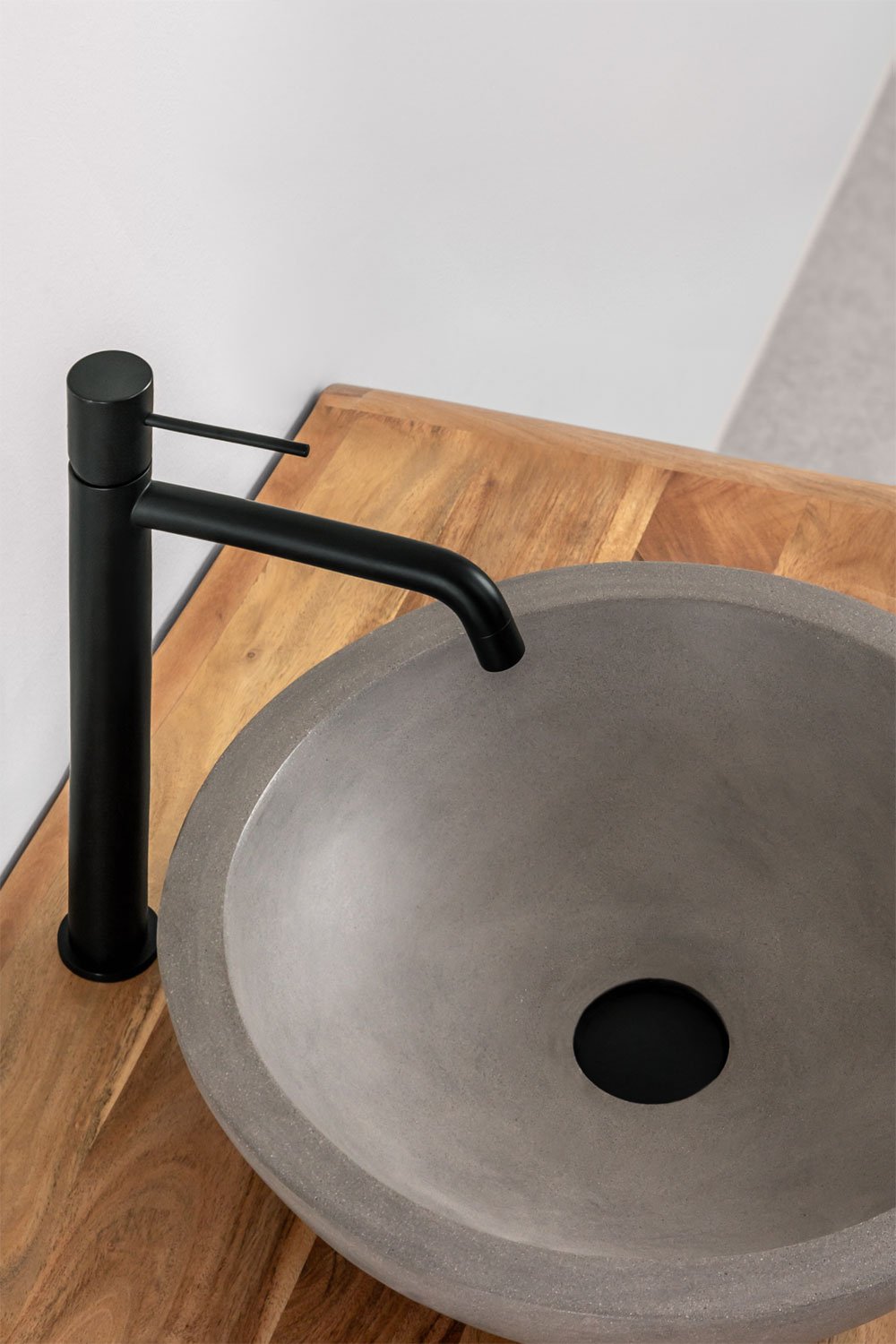 Set de grifo de lavabo en latón y válvula de desagüe para lavabo tipo Click-Clack Orveta, imagen de galería 1